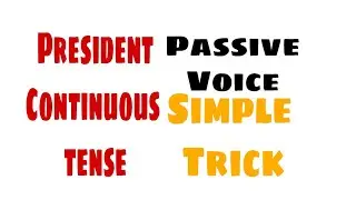 Present Continuous Tense Passive Voice || Passive voice of present Continuous Tense.