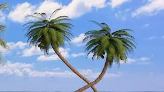 🌴 How to Create a Realistic Coconut Tree in Blender | Geometry Nodes Tutorial (in Hindi)
