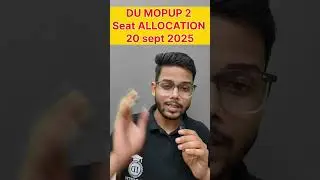 🚨DU  SPOT MOPUP ROUND SEAT ALLOCATION STARTED 🤔?? DU UG ADMISSION || DU UPDATES 