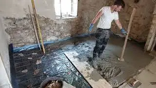 E38 Zelf beton storten. WAT EEN KLUS!!
