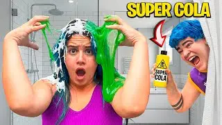 COLOQUEI COLA NO SHAMPOO DA KEDMA *Ela n&atilde;o acreditou&hellip;