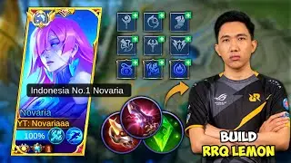 NOVARIA BUILD PRO PLAYER RRQ LEMON IS BACK!! | NOVARIA BUILD EASY GET 9 WINSTREAK IN SOLO RANKED!!