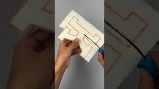 So Satisfying Foam Cutting Letter K 😍✂️ #foamcutting #foamheroes #satisfyling #foamart #relaxing