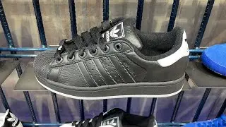 Adidas Superstar II (Core Black/ Core Black/ Cloud White) - Style Code: JR0029