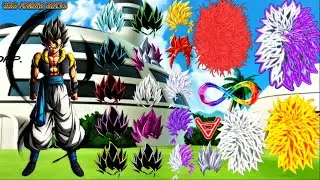 Gogeta all Forms and all Transformation + Hair's