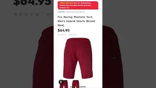 Motorhelmets Store Sale Fox Racing Essex Tech Stretch and Machete Tech Men's Hybrid Shorts #shorts