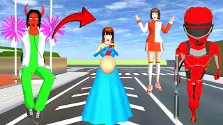 the robot helped the pregnant barbie😳|#sakuraschoolsimulator #virlvideo #shortfilm #trrending #sss 