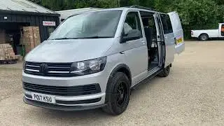 VW T6 Transporter Kombi  SWB 102hp 6 seater with Swamper styling finished in metallic silver