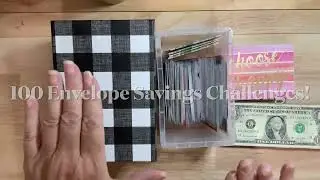 100 Envelope Savings Challenge Day!! Finished a row! #budgetwithcat #savingschallenges