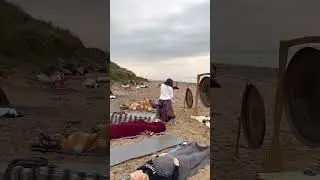 Gong bath on Saltburn beach with Jill @thegongwhisperer