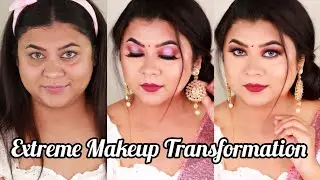 Traditional Indian Wedding Guest Makeup Tutorial Step by Step | Halo Smokey Eye Look