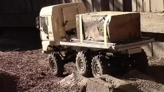 Scale RC MAN 6x6 all-terrain bed truck - AsT offroad course