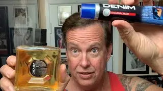 Italian Shave with Denim Shave Cream & Aftershave, Fatip Razor, Omega Brush.