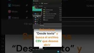 Abrir CSVen EXCEL #excel #microsoftexcel #microsoft #csv #windows #ordenar #datos #bigdata #abrir