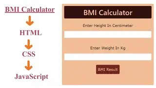 BMI Calculator  in | HTML | CSS | JavaScript |