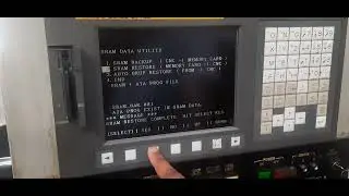 FANUC back up procedure. SRAM back up. backup on memory card
