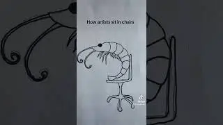 How normal people vs artists sit in a chair
