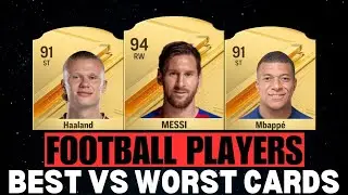 FOOTBALL PLAYERS BEST VS WORST EVER FIFA CARDS