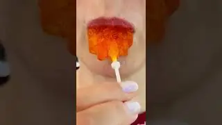 asmr ORANGE ICE eating sounds mukbang food #ice