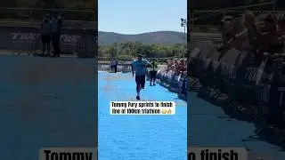 Tommy Fury completing a triathlon 🏃&zwj;♂️