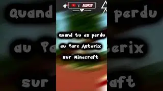 🎮 ~ QUAND TU ES PERDU AU PARC ASTĖRIX SUR MINECRAFT  #shorts #gaming #minecraftfr