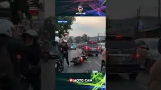 Ribut di jalan gara2 blayer motor
