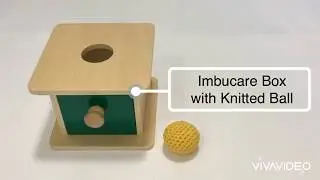 Montessori Imbucare with Knitted Ball