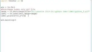 Add image in python idle using tkinter