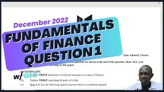 ATD FUNDAMENTALS OF FINANCE DECEMBER 2022 Q1