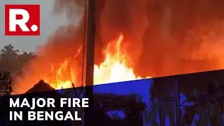Massive Fire Breaks Out In West Bengal's North 24 Parganas Near Railway Lines