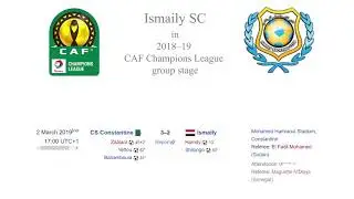 Ismaily SC in 2018&ndash;19 CAF Champions League group stage