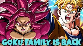 GOKU FAMILY TEAM IS SO BACK ALMOST 1 MILLION HP! HEATED THROWDOWN MISSIONS! (DBZ: Dokkan Battle)
