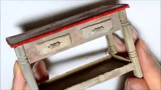 Кухонная мебель (кукольная миниатюра).