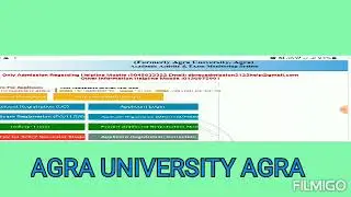 DRBAU AGRA UNIVERSITY  WEB REGISTRATION LAST DATE 30-09-2021