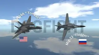 F14 Vs MIG 23 | DOGFIGHT | Simple planes