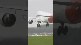 Butter landing a340-600 Bournemouth