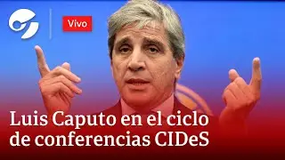 LUIS CAPUTO HABLA EN EL CENTRO DE INVESTIGACIONES PARA EL DESARROLLO DEL SEGURO