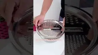 Three-piece stainless steel grater pot