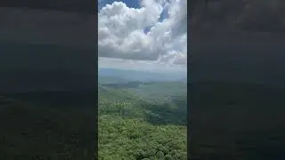 Overlook from a campsite on Jonas Ridge Trail, Linville Gorge Wilderness area, August 23, 2025