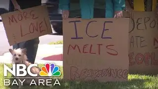 Protesters confront federal agents during ICE activity in Concord