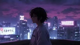 MIDNIGHT REPLAY 🌃 | Retro Synth Anime Song | AI Vocal + 80s Pop Vibes | Lyric Video
