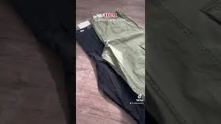 H&M canvas cargo pants #streetwear