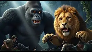King Kong and The Lion Simba Confront The poachers epic wildlife rescue