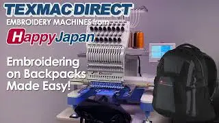 Easily Embroider on Backpacks with HappyJapan Embroidery Machines!