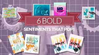 How to Use Large Sentiments for Card Making