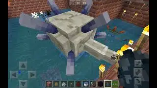 Minecraft Google Play - Elder Guardian VS Guardian VS Squid Scene