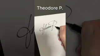 How to write the letter T and P #signature calligraphy lettering #viral #art#signatureideas