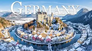 Germany in Winter 4K | Majestic Castles, Snowy Alps & Frozen Landscapes
