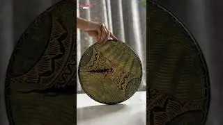 Handmade Textured Wall Clock | Home D&eacute;cor Art #shorts #handmade