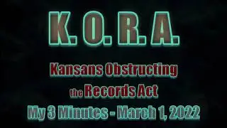 My 3 Minutes #007 [City Commission - 01 Mar 2022] Locally Conflicted (KORA)